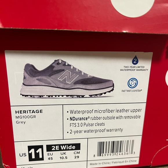 Men’s New Balance Heritage Golf Shoes WIDE - Picture 4 of 8